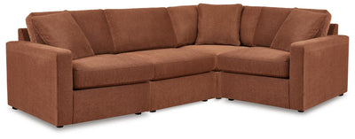 Modmax 4-Piece Sectional Sofa in Spice