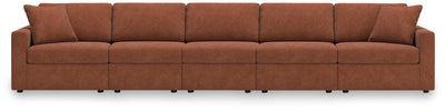 Modmax 5-Piece Sectional Sofa in Spice