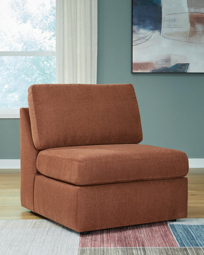 Modmax 4-Piece Sectional in Spice Performance Fabric and Next-Gen Nuvella