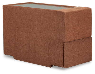 Modmax 6-Piece Sectional w/ Storage Console in Spice Performance Fabric and Next-Gen Nuvella