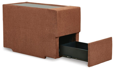 Modmax 6-Piece Sectional w/ Storage Console in Spice Performance Fabric and Next-Gen Nuvella