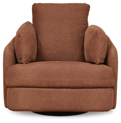 Modmax 3-Piece Sectional, 2-Piece Sectional Loveseat and Swivel Glider Recliner in Spice
