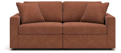 Modmax 3-Piece Sectional Sofa, 2-Piece Sectional Loveseat and Swivel Glider Recliner in Spice