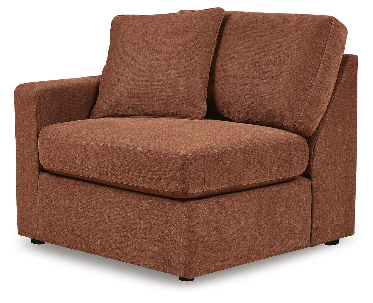 Modmax 3-Piece Sectional w/ Storage Console in Spice Performance Fabric and Next-Gen Nuvella