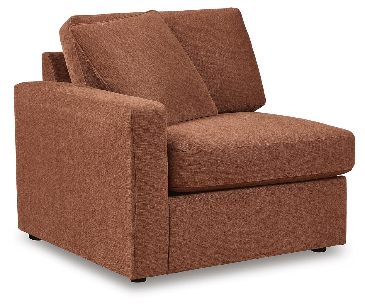 Modmax 7-Piece Sectional and 2 Ottomans in Spice