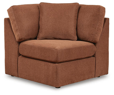 Modmax 8-Piece Sectional with Audio Consoles in Spice Performance Fabric and Next-Gen Nuvella