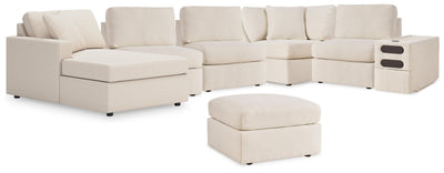 Modmax 6-Piece Sectional with LAF Chaise and Ottoman in Oyster
