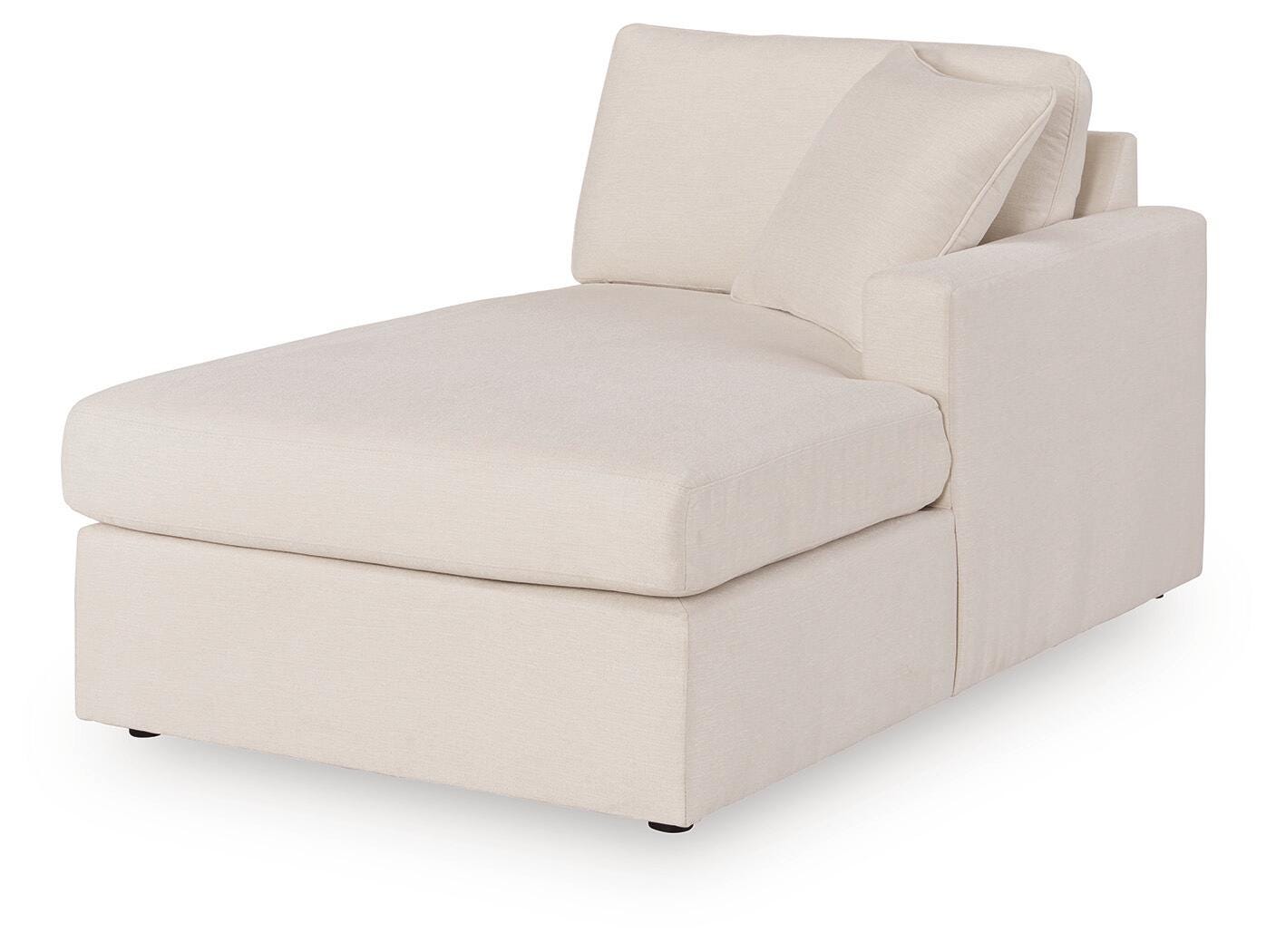 Modmax 4-Piece Sectional with  RAF Chaise in Oyster Performance Fabric and Next-Gen Nuvella