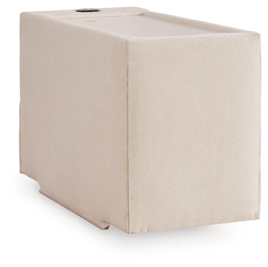 Modmax 8-Piece Sectional with Audio Consoles in Oyster Performance Fabric and Next-Gen Nuvella