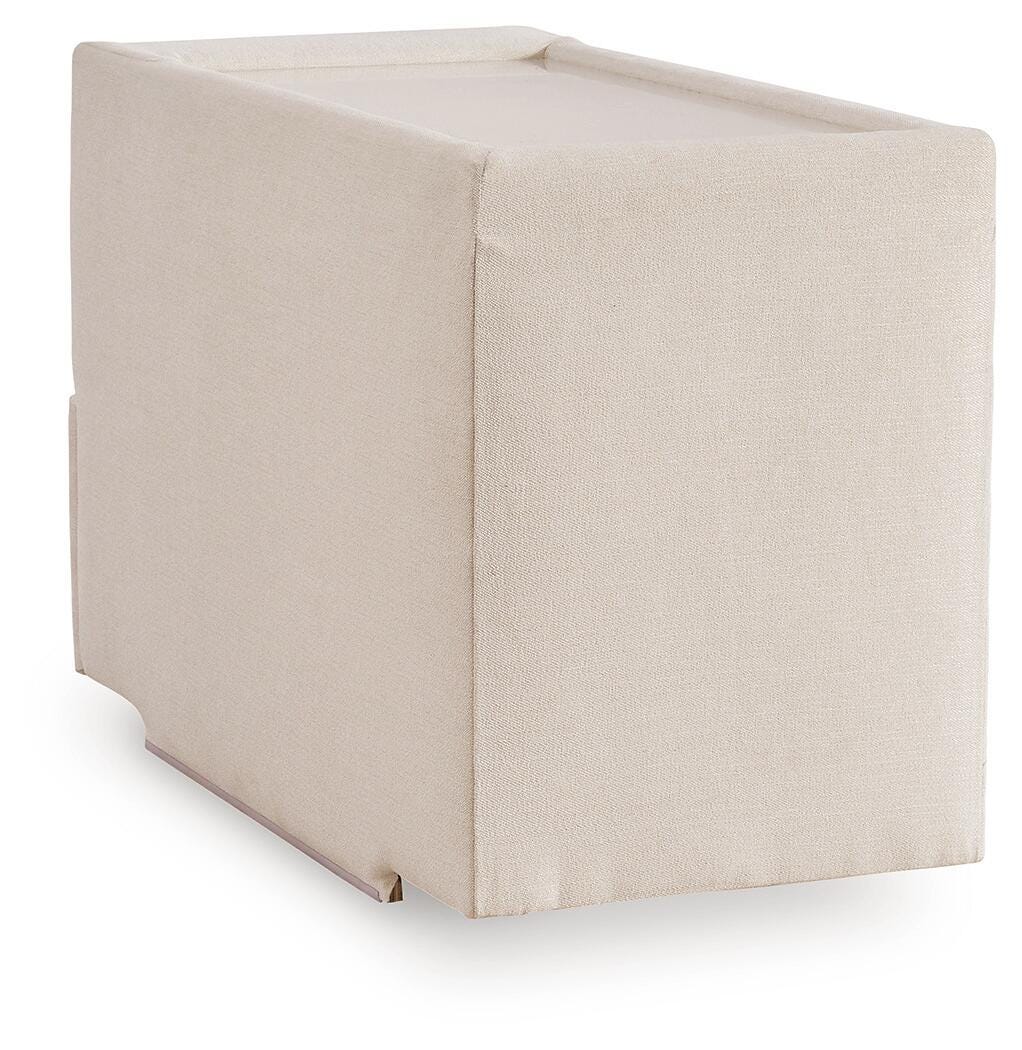 Modmax 3-Piece Sectional with Storage Console in Oyster Performance Fabric and Next-Gen Nuvella
