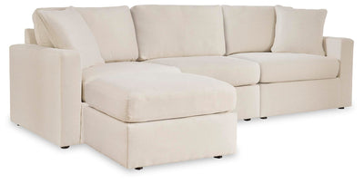 Modmax 3-Piece Sectional and Ottoman in Oyster