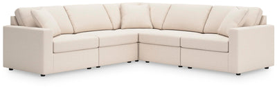Modmax 5-Piece Sectional and Ottoman in Oyster