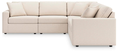 Modmax 5-Pc Sectional in Oyster Performance Fabric and Next-Gen Nuvella