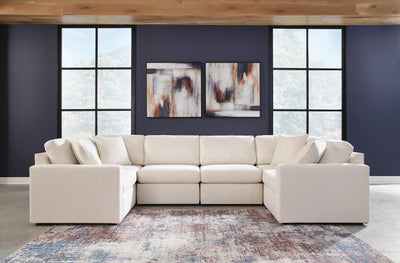 Modmax 6-Piece Sectional in Oyster Performance Fabric and Next-Gen Nuvella