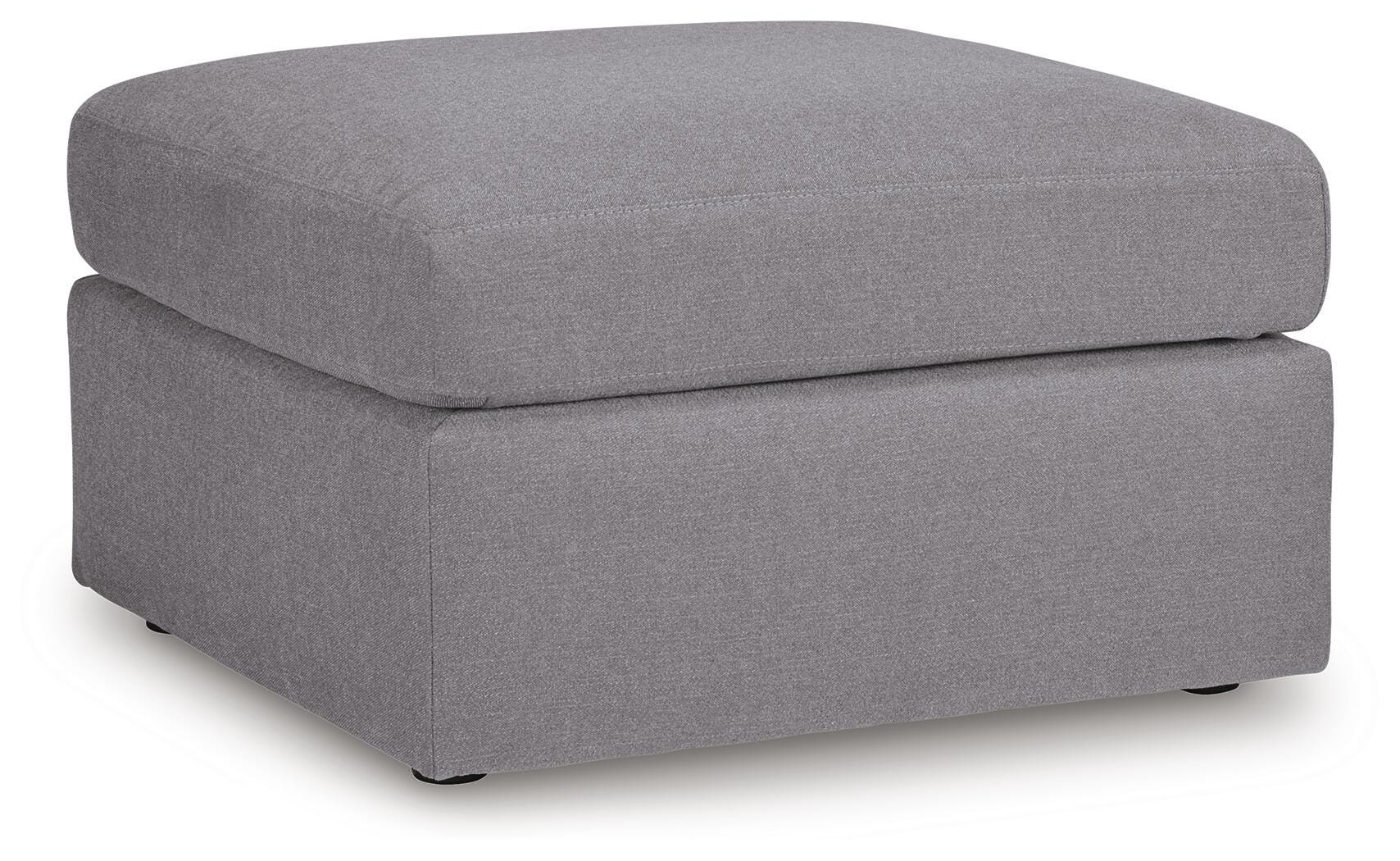 Modmax 4-Piece Sectional and Oversized Accent Ottoman in Granite