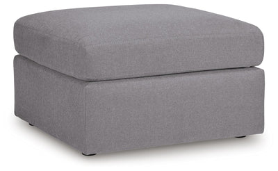 Modmax 4-Piece Sectional and Oversized Accent Ottoman in Granite