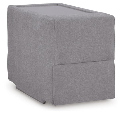Modmax 6-Piece RAF Chaise Sectional in Granite Performance Fabric and Next-Gen Nuvella