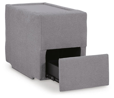 Modmax 8-Piece Sectional with Audio and Storage Consoles in Granite Performance Fabric and Next-Gen Nuvella