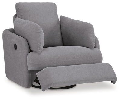Modmax 3-Piece Sectional Sofa, 2-Piece Sectional Loveseat and Swivel Glider Recliner in Granite