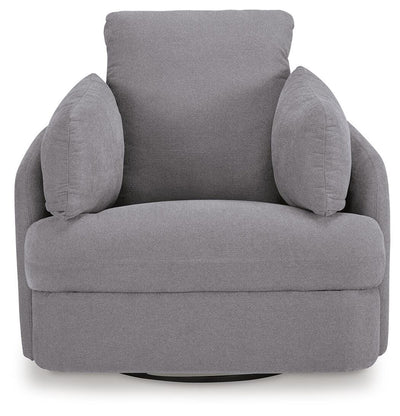 Modmax 3-Piece Sectional Sofa, 2-Piece Sectional Loveseat and Swivel Glider Recliner in Granite