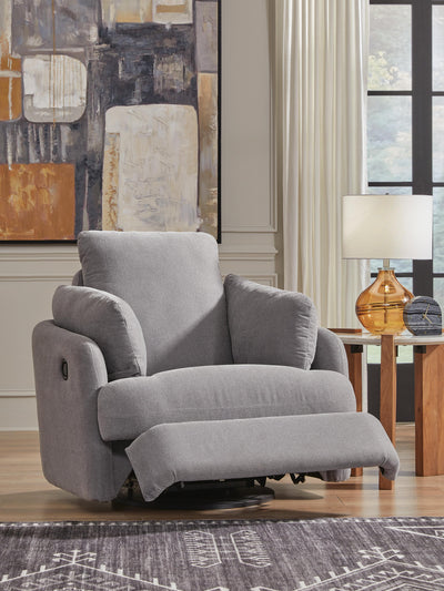 Modmax 6-Piece Sectional and Swivel Glider Recliner in Granite