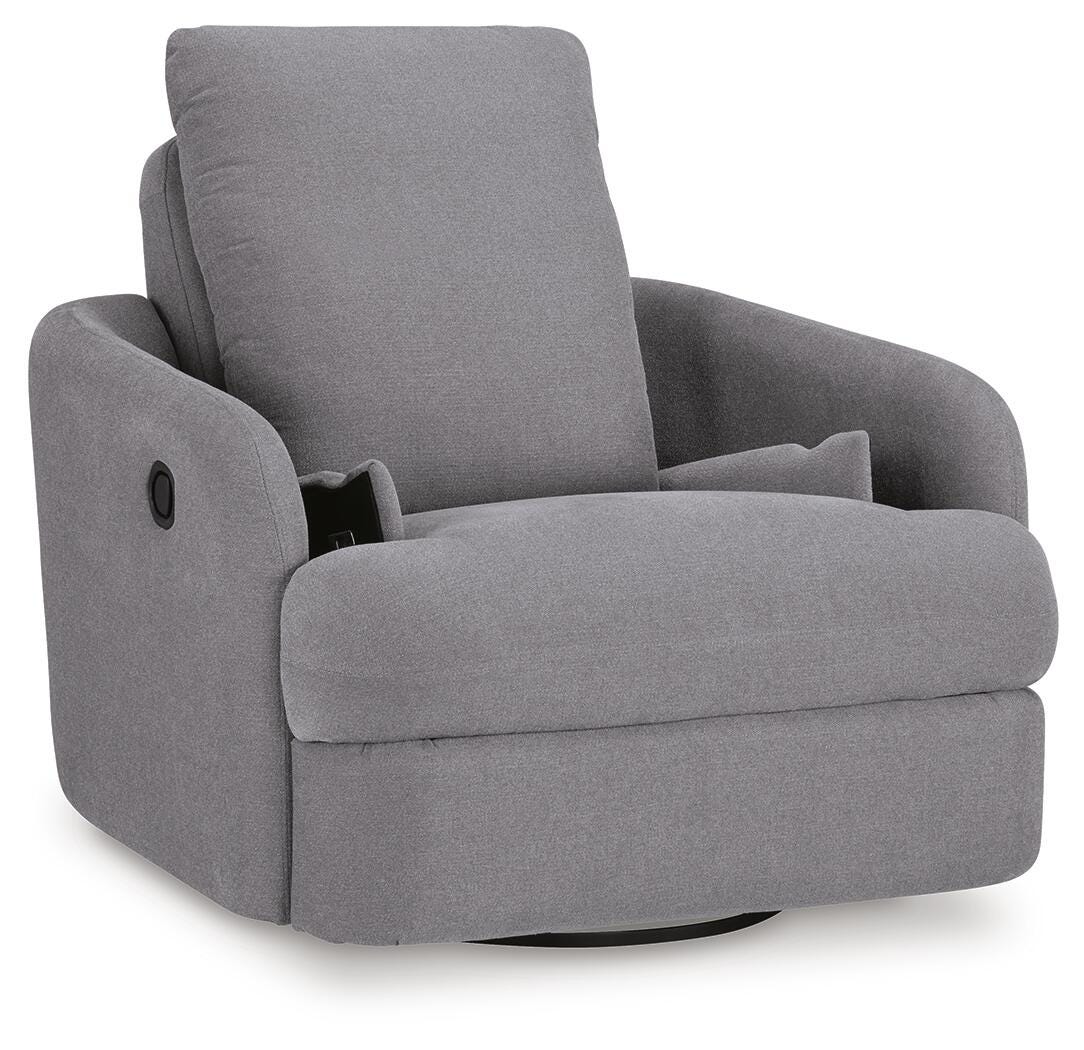 Modmax 5-Piece Sectional and Swivel Glider Recliner in Granite