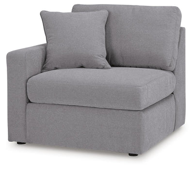 Modmax 6-Piece Sectional and 2 Ottomans in Granite