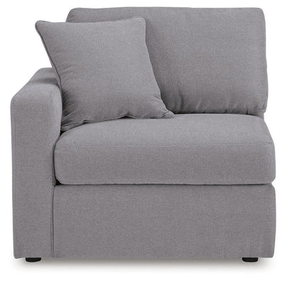 Modmax 5-Pc Sectional in Granite Performance Fabric and Next-Gen Nuvella