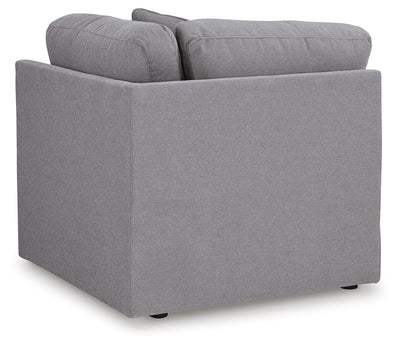 Modmax 6-Pc Sectional in Granite Performance Fabric and Next-Gen Nuvella