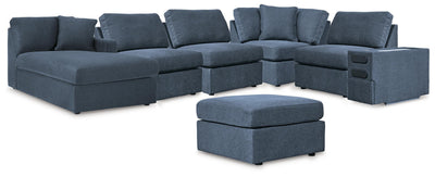 Modmax 6-Piece Sectional w/ Chaise and Ottoman in Ink
