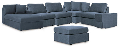 Modmax 6-Piece Sectional with Chaise and Ottoman in Ink