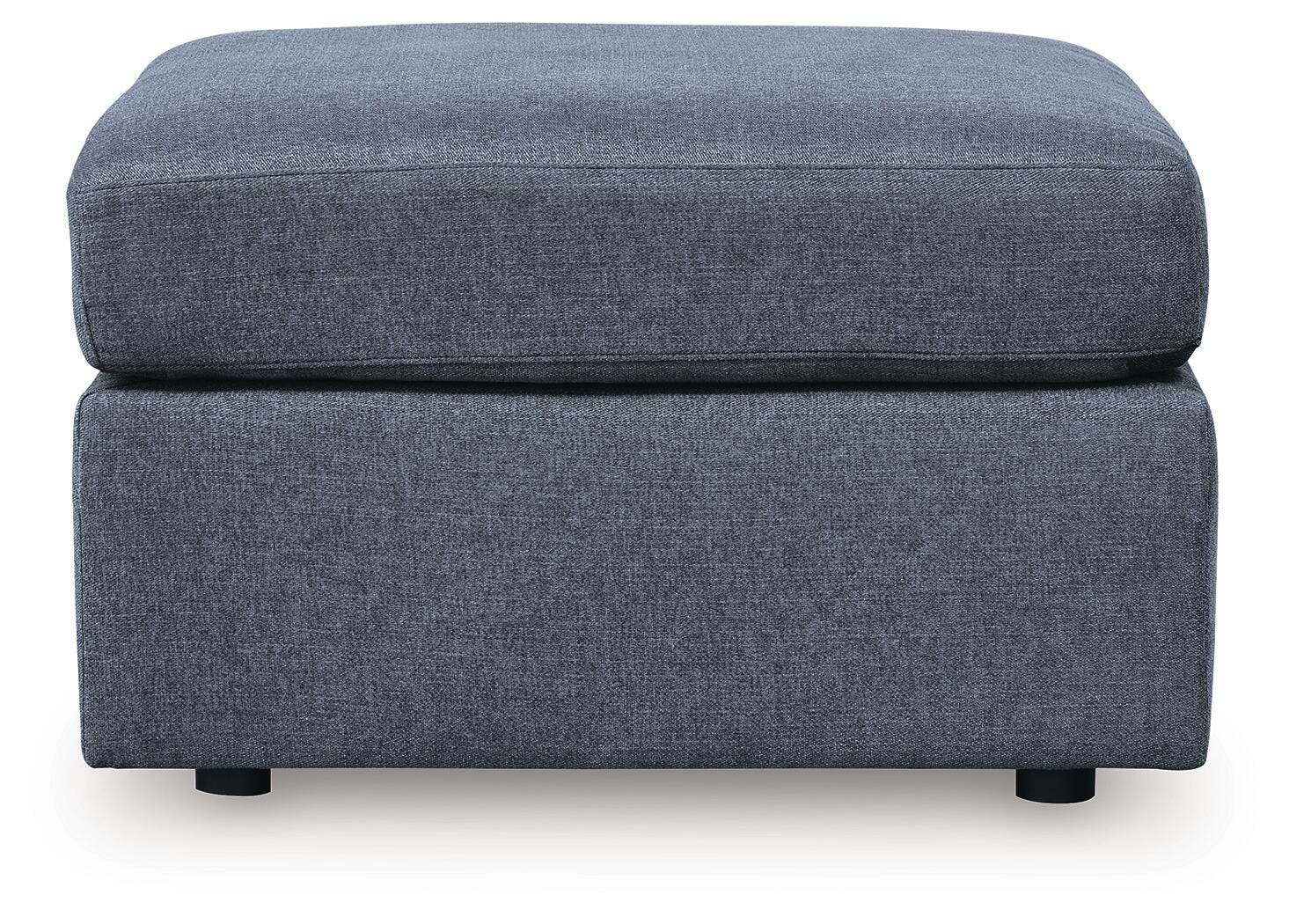 Modmax Oversized Accent Ottoman in Ink Performance Fabric and Next-Gen Nuvella