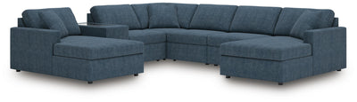 Modmax 7-Piece Sectional in Ink Performance Fabric and Next-Gen Nuvella