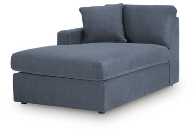 Modmax 4-Piece Double Chaise Sectional in Ink Performance Fabric and Next-Gen Nuvella