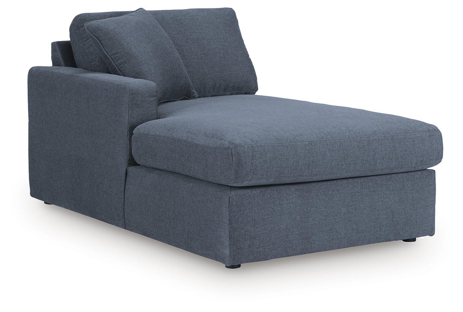 Modmax 6-Piece Sectional with RAF Chaise and Ottoman in Ink