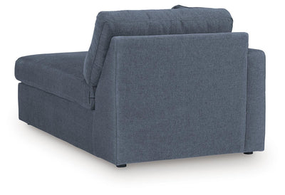 Modmax 8-Piece LAF Chaise Sectional and Storage Consoles in Ink Performance Fabric and Next-Gen Nuvella