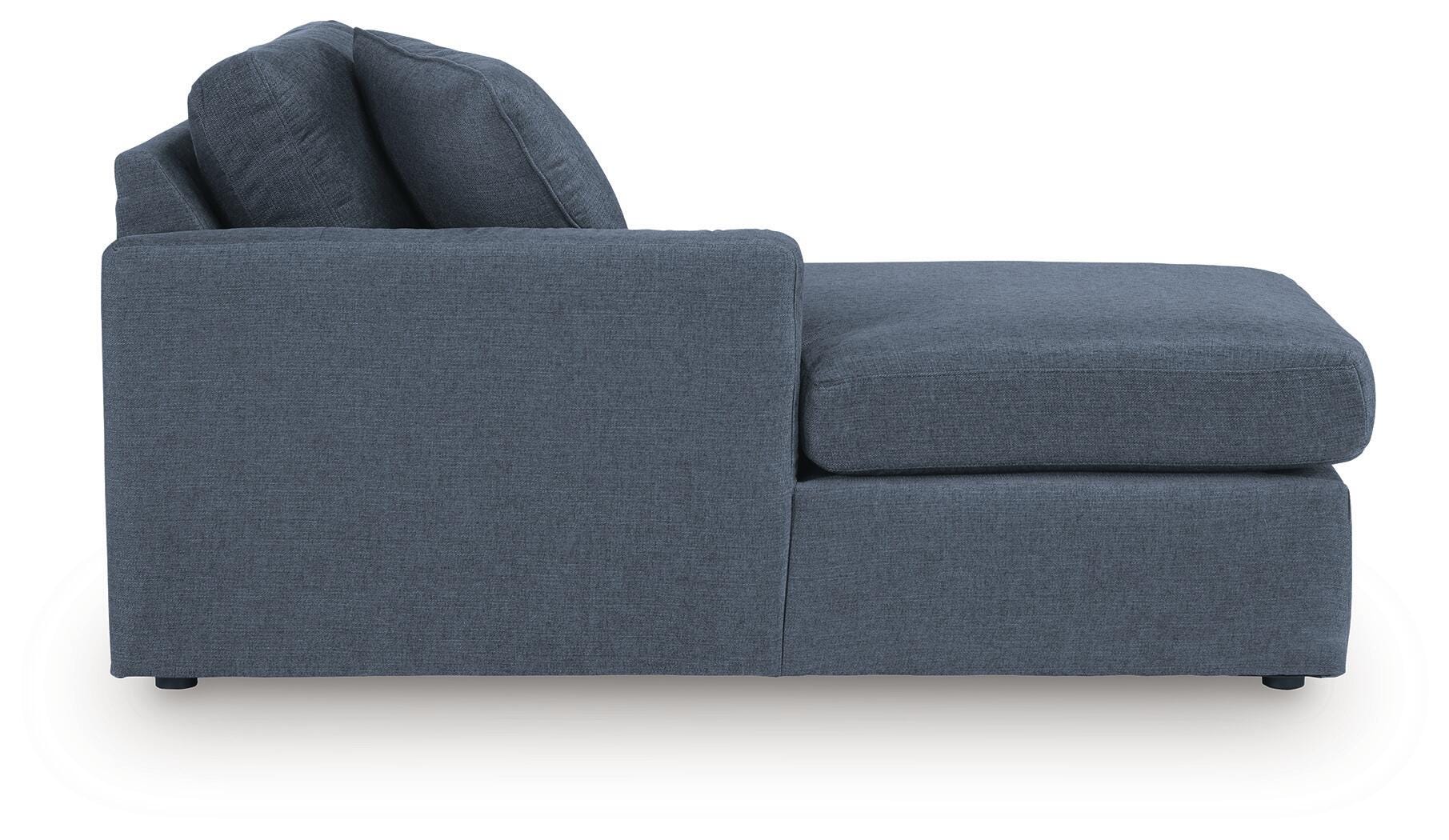Modmax 6-Piece LAF Sectional in Ink Performance Fabric and Next-Gen Nuvella