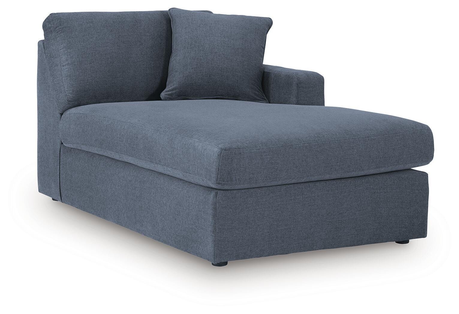 Modmax 6-Piece Sectional with RAF Chaise in Ink Performance Fabric and Next-Gen Nuvella