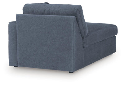 Modmax 5-Piece RAF Chaise Sectional in Ink Performance Fabric and Next-Gen Nuvella