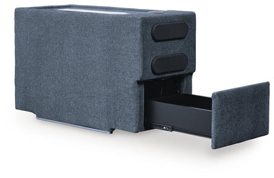Modmax 8-Piece Sectional with Audio and Storage Consoles in Ink Performance Fabric and Next-Gen Nuvella