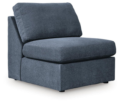 Modmax 8-Piece Double Chaise Sectional with Audio and Storage Consoles in Ink Performance Fabric and Next-Gen Nuvella