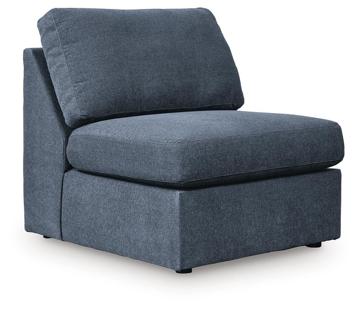 Modmax 6-Piece Sectional Sofa in Ink Performance Fabric and Next-Gen Nuvella
