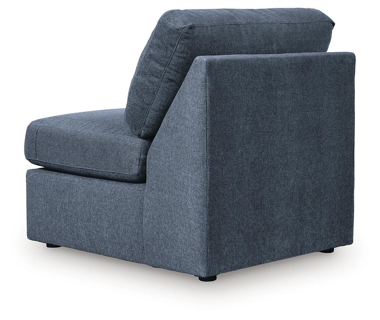 Modmax 6-Piece Sectional with RAF Chaise in Ink Performance Fabric and Next-Gen Nuvella