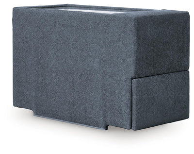 Modmax 7-Piece Balanced Sectional with Audio and Storage Consoles in Ink Performance Fabric and Next-Gen Nuvella