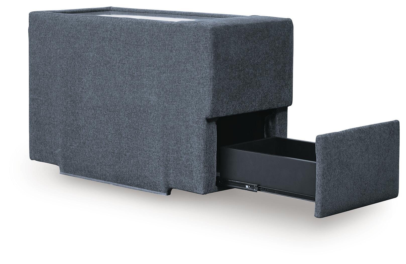 Modmax 6-Piece Sectional w/ Storage Console in Ink Performance Fabric and Next-Gen Nuvella