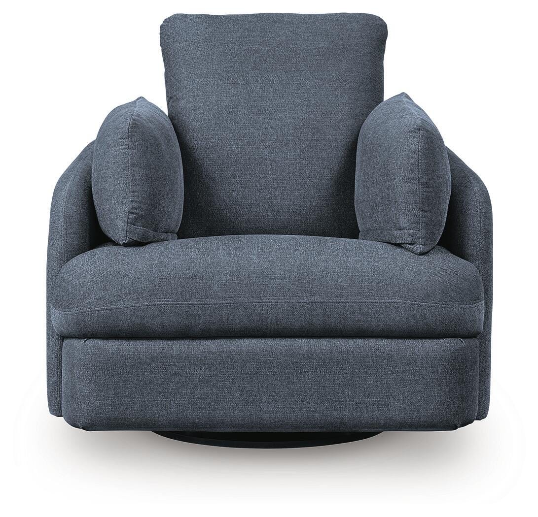 Modmax 6-Piece Sectional and Swivel Glider Recliner in Ink