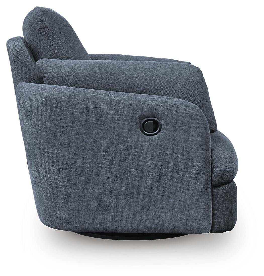 Modmax 3-Piece Sectional Sofa, 2-Piece Sectional Loveseat and Swivel Glider Recliner in Ink