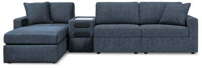 Modmax 4-Piece Sectional w/ Ottoman in Ink