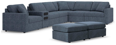 Modmax 6-Piece Sectional with 2 Ottomans in Ink