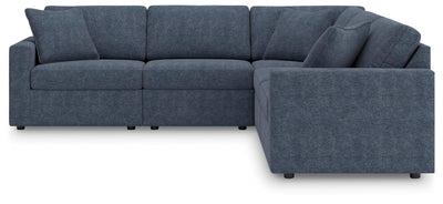 Modmax 5-Pc Sectional in Ink Performance Fabric and Next-Gen Nuvella